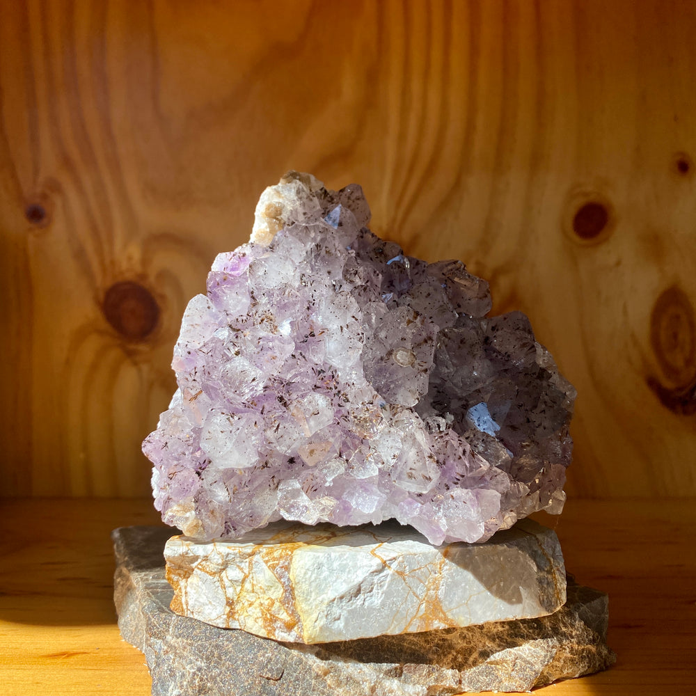 Base cut amethyst cluster - Intuitively selected.